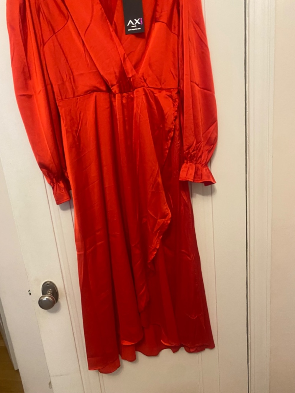 NWT Armani exchange wrap front red dress - Picture 5 of 12